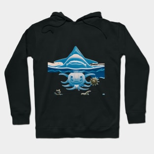 Blue Monster Of The Sea Hoodie